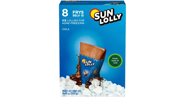 SUN LOLLY Colamaitseline mahlajäätis 8X60 ml