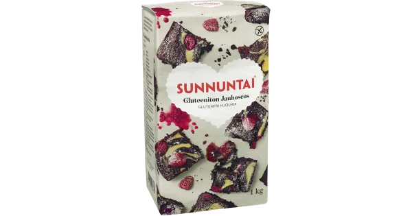 Sunnuntai jahu 1 kg, gluteenivaba, vähese proteiiniga