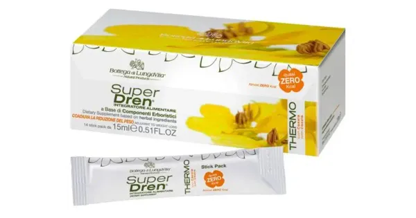 SuperDren Thermo Zero kcal ainevahetust kiirendav ja söögiisu vähendav toidulisand 14 tk