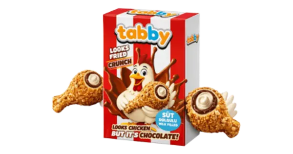 Tabby fritüüritud kana piimašokolaadi täidisega 50 g