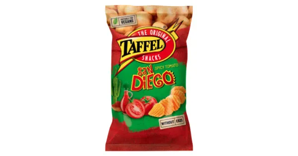 Taffel San Diego vürtsika tomati maitselised kartulilaastud 180g