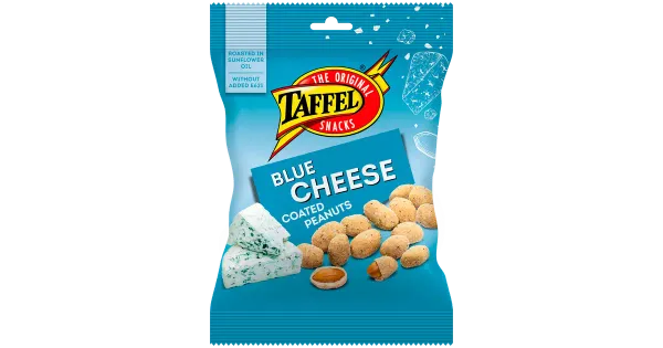 Taffel sinihallitusjuustu maitselised röstitud maapähklid, 140g