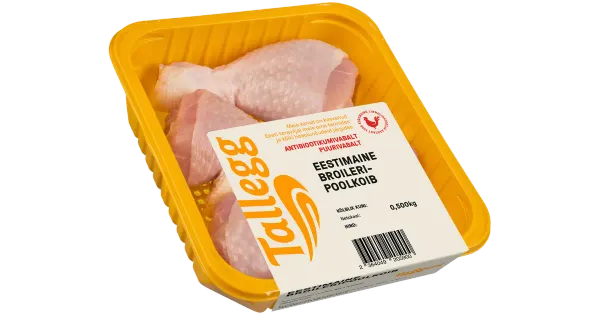 Tallegg Broileri Poolkoivad 1 Kg Jahutatud