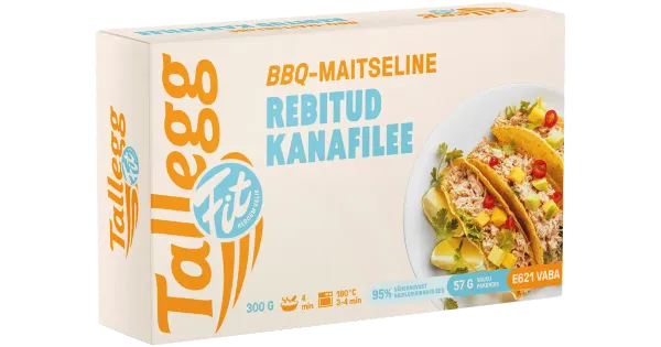 Tallegg Fit! Bbq-Maitseline Rebitud Kanafilee 300G