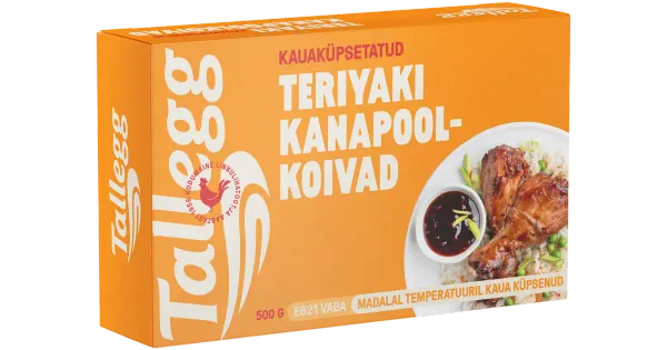 Tallegg Kauaküpsenud teriyaki kanapoolkoivad 500 g