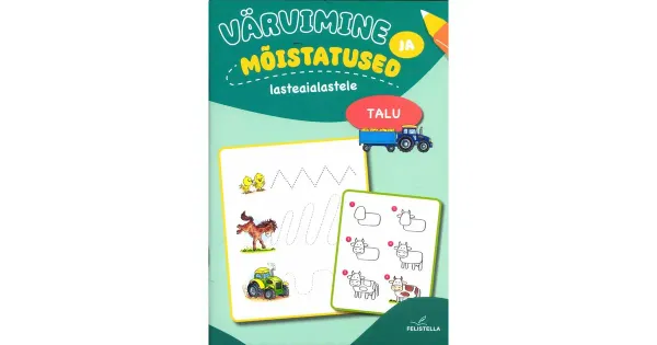 Talu - värvimine ja mõistatused lasteaialastele.