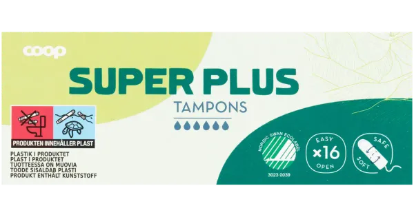 Tampoonid Coop Super Plus 16tk