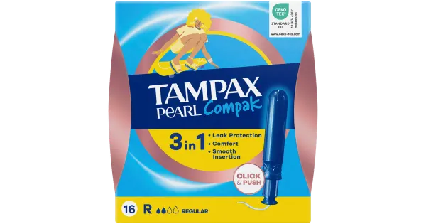 Tampoonid Tampax Compak Pearl Regular 3in1 16tk
