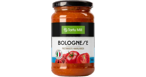 Tartu Mill bolognese pastakaste 340g, gluteenivaba