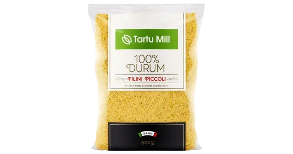 Durum pasta Filini piccoli, TARTU MILL, 500 g