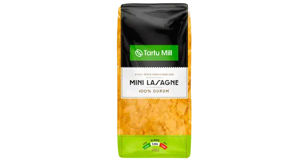 Tartu Mill durum pasta mini lasagne 400g