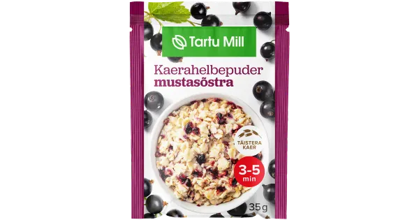 Tartu Mill kaerahelbepuder mustasõstra 35g