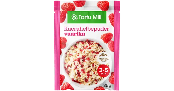 Tartu Mill kaerahelbepuder vaarika 35g