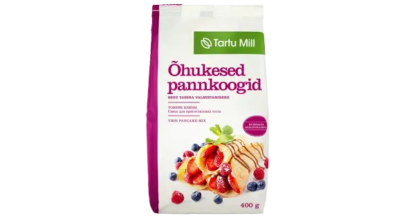 Tartu Mill õhukese pannkoogitaigna jahusegu 400 g