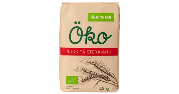 Tartu Mill Öko rukkitäisterajahu 1,5 kg