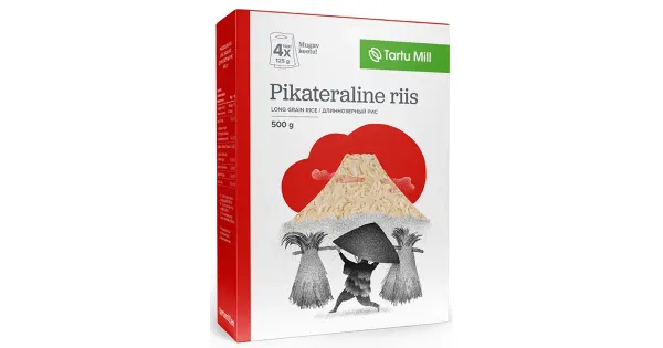 Tartu Mill pikateraline riis 4 x 125 g