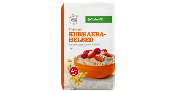 Tartu Mill täistera kiirkaerahelbed 1 kg