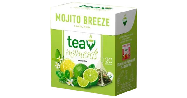 Tea Moments Mojito Breeze, tee püramiidides 34g (20x1,7)