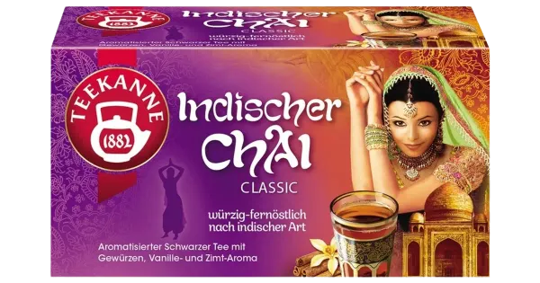 Teekanne India Chai must tee maitsestatud 40g