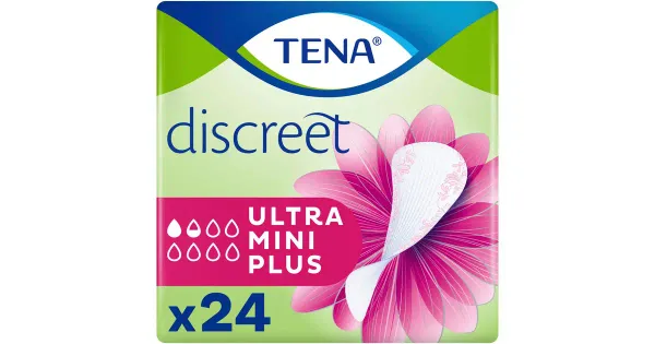 TENA Discreet Ultra Mini Plus inkontinents pesukaitse 24 tk
