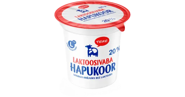 Tere Hapukoor 20%, laktoosivaba, 300 g
