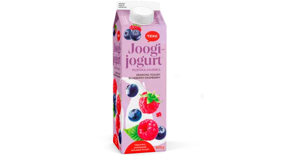 Tere joogijogurt mustika-vaarika 900 g