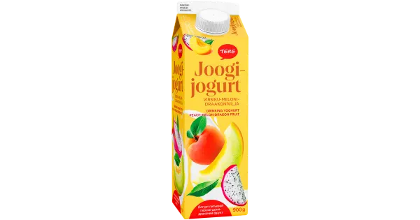 Tere joogijogurt virsiku-meloni-draakonivilja, 900 g