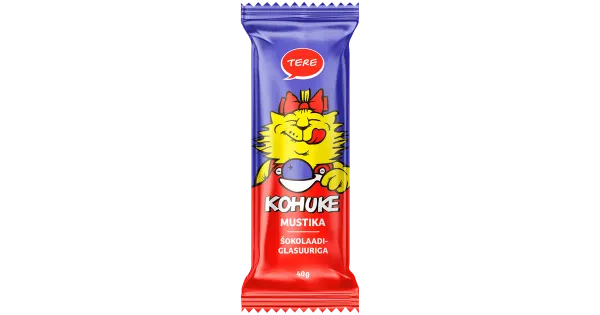 Tere Kohuke mustika šokolaadiglasuuriga, 40 g