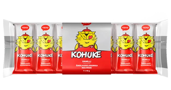 Tere Kohuke vanilli multipakk 7x40g