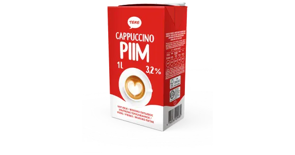 Tere Kõrgkuumutatud cappuccino piim 3,5%, 1 l