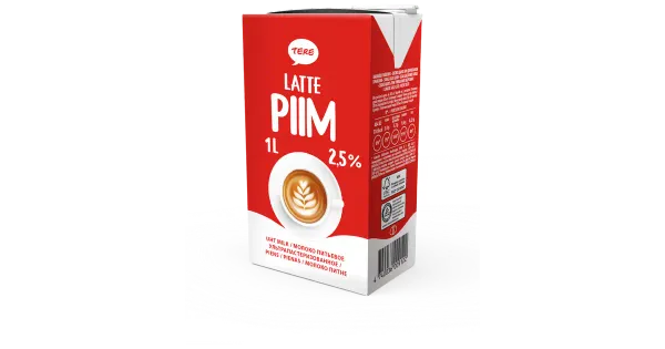 Tere Kõrgkuumutatud latte piim 2,5%, 1 l