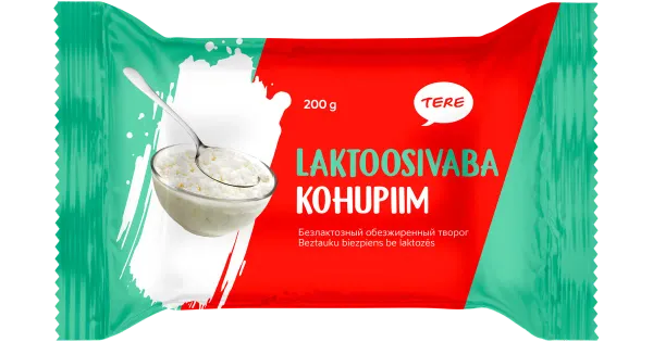 Tere Laktoosivaba rasvata kohupiim 200g