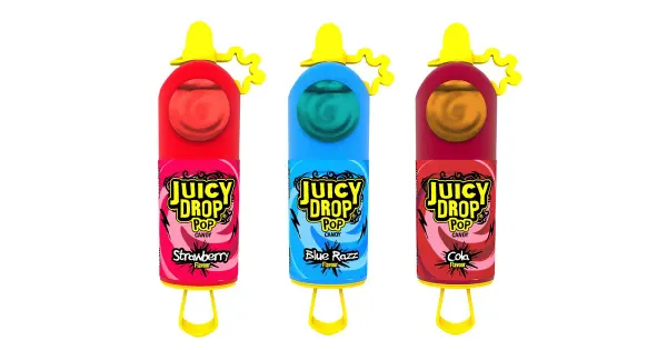 Topps Juicy Drop Pop pulgakomm + hapu želee 26g