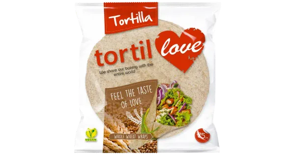 Tortilla täistera wrapid 4tk 240g