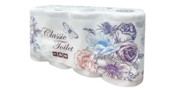 Tualettpaber Classic 3-kihiline 8 rulli