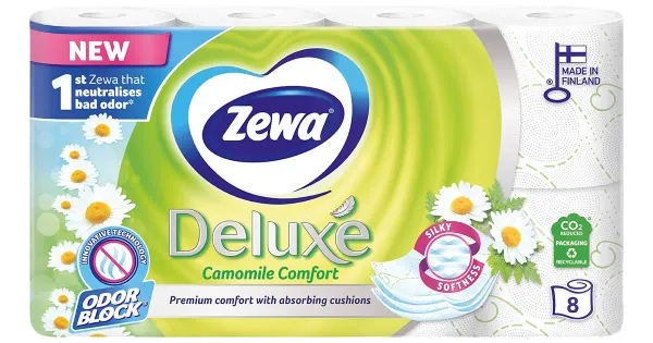 Tualettpaber Zewa Deluxe 3-kih 8 rulli