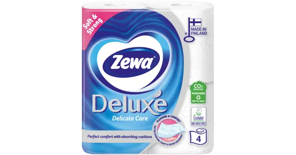 Tualettpaber Zewa Deluxe 3-kihiline 4 rulli