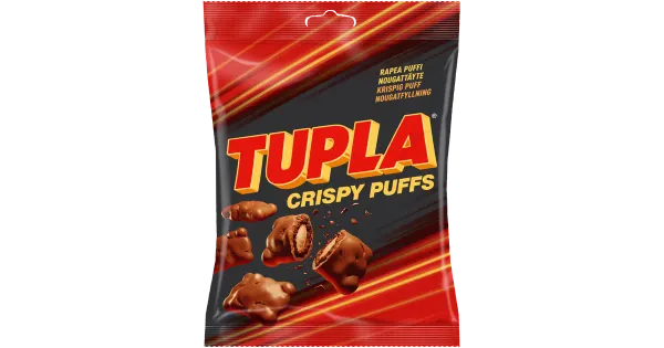 Tupla Crispy puffs šokolaadimaiused 140g