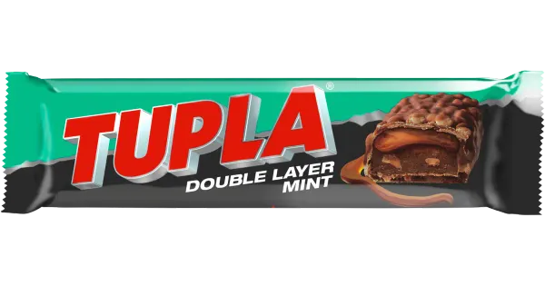 Tupla Double Layer Mint piimašokolaad piparmündiga 48g UTZ