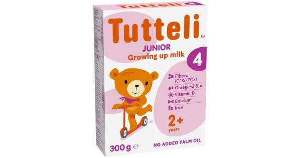Tutteli 4 Junior piimajook alates 2 aasta vanusest, 300g