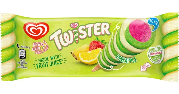Twister Green Sidruni-Maasika Mahlajää Vegan 71g