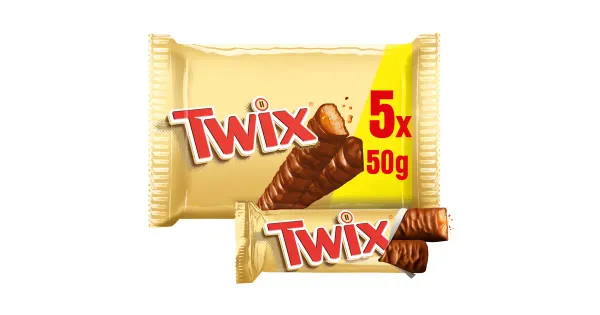 Twix šokolaadibatoonid 250g (5x50g)