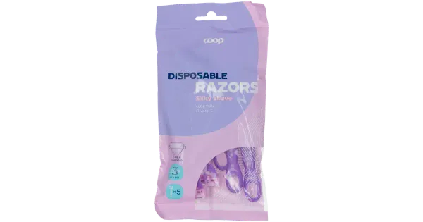 Ühekordsed raseerijad Coop Silky Shave 3-tera 5tk