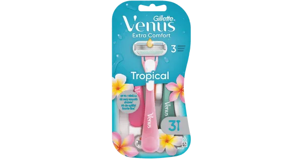 Ühekordsed raseerijad Gillette Venus Tropical 3-tera 3tk