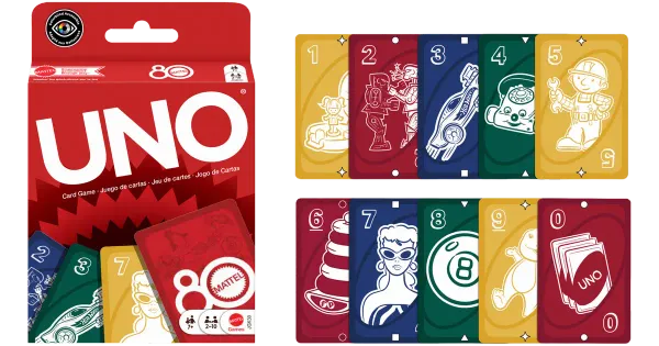 Uno mattel 80a juubel