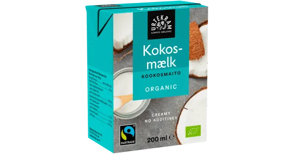 Urtekram ökoloogiline kookosejook, fairtrade, 200 ml