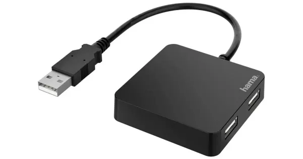 USB-Hub, 4-port, 4xUSB-A, USB 2.0