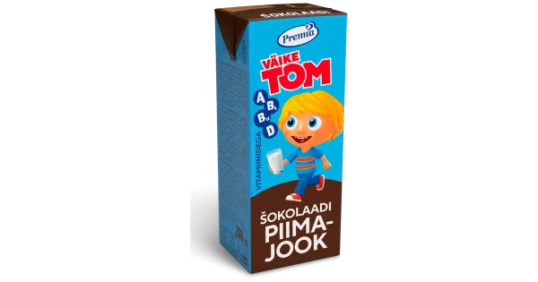 Väike Tom Kõrgkuumutatud piimajook šokolaadilisandi ja vitamiinidega 200ml