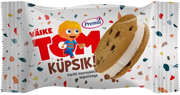 Väike Tom Küpsisejäätis 75 g