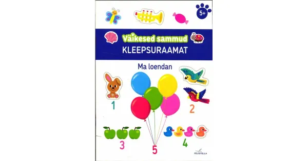 Väikesed sammud. Ma loendan. Kleepsuraamat
